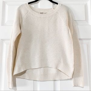 Old Navy cream waffle knit sweater